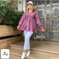 پیراهن عروسکی آستین پلیسه