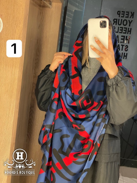 شال موهر رنگی رنگی