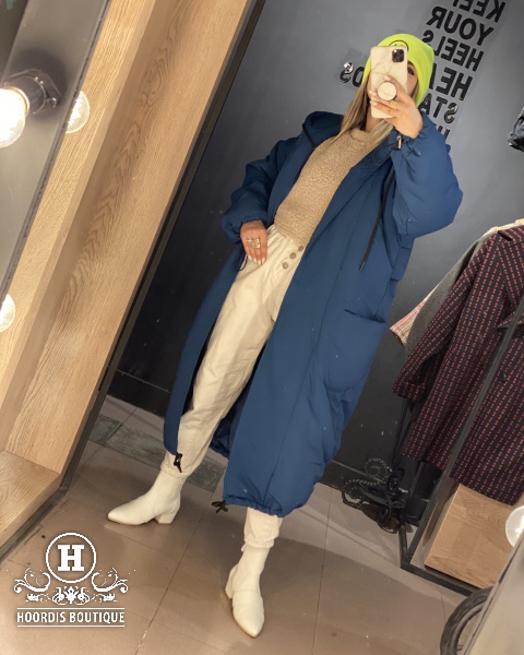 کاپشن پشم شیشه دار کلاهدار مزونی