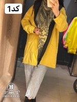 مانتو پاییزه دو رو کلاهدار