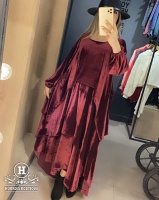 پیراهن مخمل طبقه ای