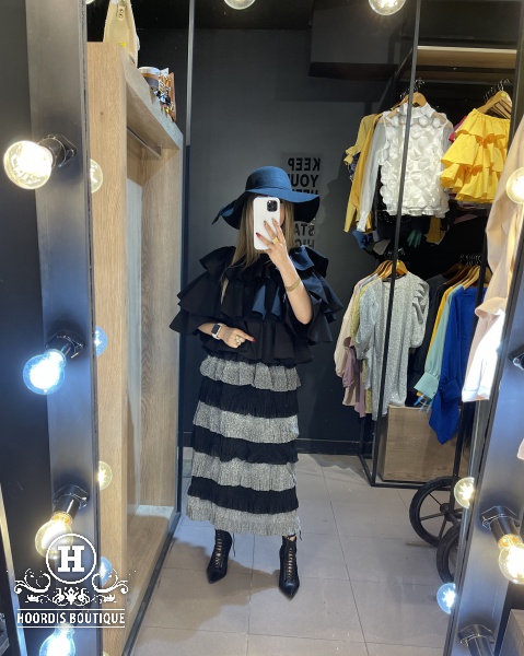 دامن طبقه ای کمر کش
