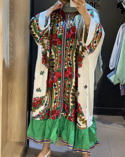 مانتو ترکمن خرجکاری شده