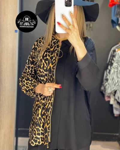 شومیز ترکیبی زیپی