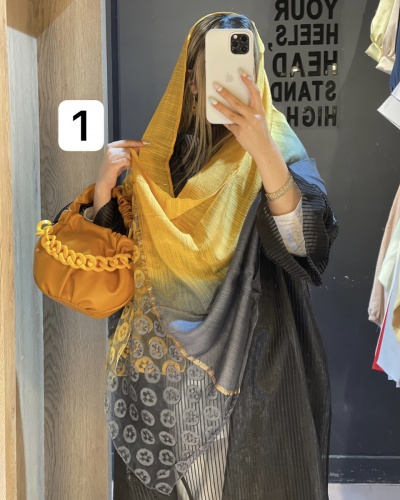 شال دستک ارگانزا طرح لویی ویتون