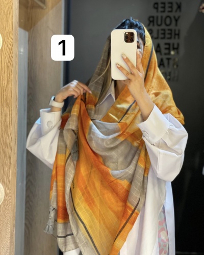 شال ابرنگی منگوله دار