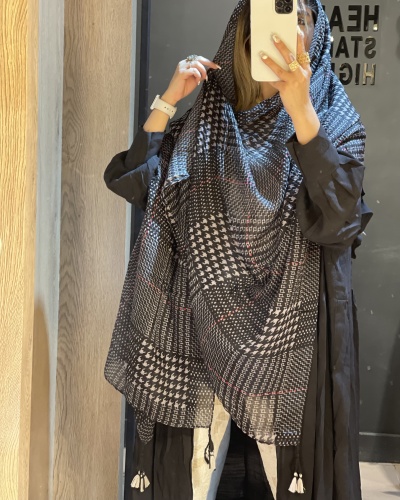 شال چهارخونه پیچازی