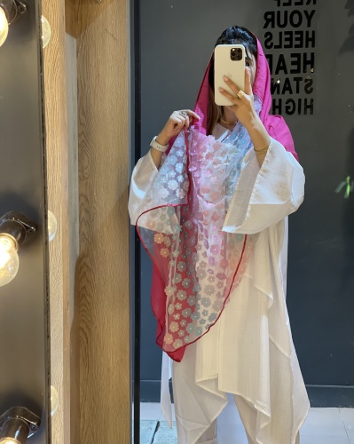 شال دستک گل برجسته