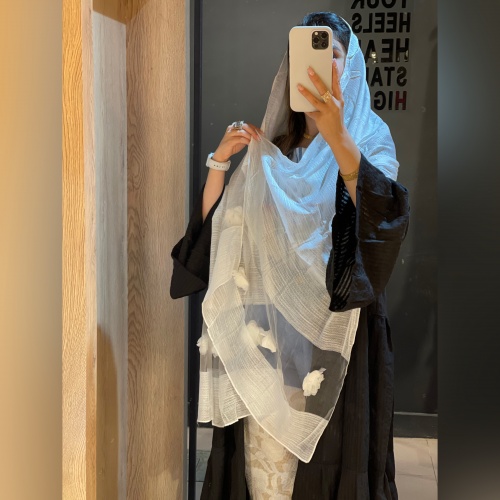 شال دستک گل برجسته
