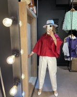 بلوز استین پروانه ای