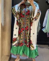 مانتو ترکمن خرجکاری شده