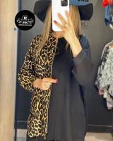 شومیز ترکیبی زیپی