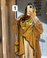 شال نخ وارادتی منگلوله دار