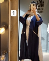 مانتو مزونی پشت خامه دوزی
