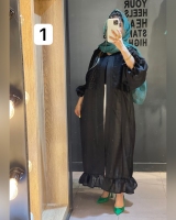 مانتو پایین چین دار