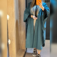 مانتو پاییزه کلاهدار