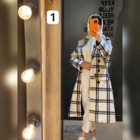 پالتو چهارخونه استردار