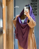 شال پاییزه مخمل کبریتی ظریف