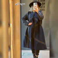 پالتو نوار دوزی شده استر خز