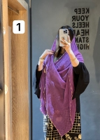 شال لبه دوزی شده مزونی