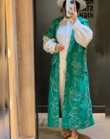 مانتو مزونی قیطون دوزی شده