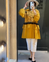 مانتو خرجکار و گلدوزی شده