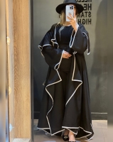 مانتو گوشواره ای نوار دوزی شده
