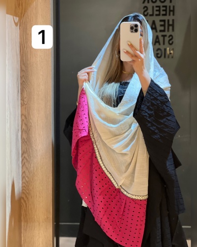 شال هندی اینه کاری شده
