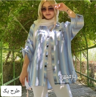 مانتو راه راه آستین گت