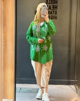 مانتو شومیزی گلدوزی شده