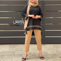 شومیز مانتویی جلو بسته نهال