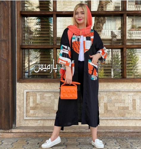 مانتو مزونی با خرجکار هاوایی