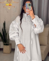 پیراهن مانتویی استین پیله