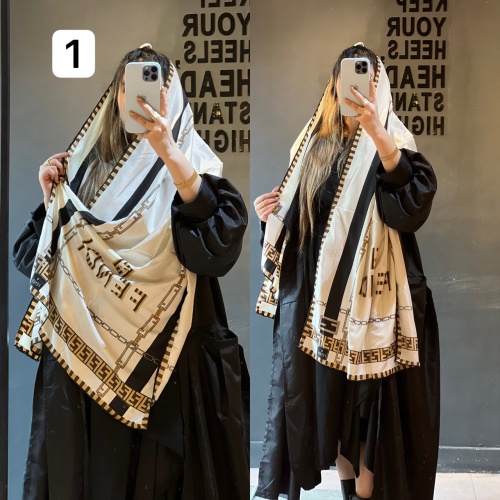 شال ابریشم دست دوز طرح فندی