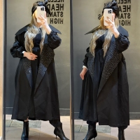 مانتو پاییزه نگین کار شده