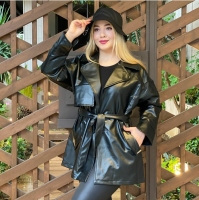 پالتو چرم آستردار
