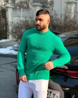 بافت زاپ دار رنگ سبز