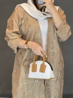 مانتو کوتاه ژاکارد نگینی