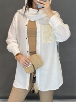 مانتو شومیزی جیب کنفی