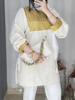 مانتو شومیزی خرجکار آیینه ای