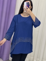 شومیز پایین نگینی قواره دار