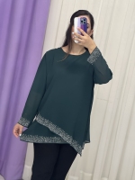 شومیز نگینی قواره دار