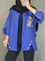 ست الیاف جیب چاپی بغل دکمه