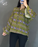 شومیز طرحدار نخی