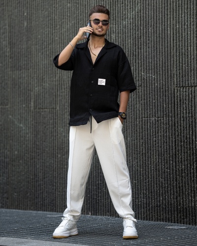 پیراهن مراکشی ویفری مشکی