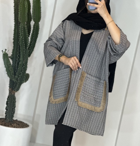 مانتو شنل جیب ریش ریش