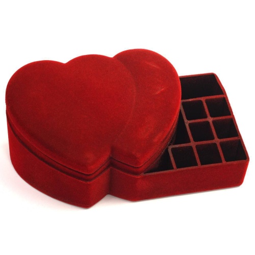 استند آرایشی مخمل قرمز