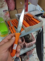 چاقو قصابی دسته زرد کوچک