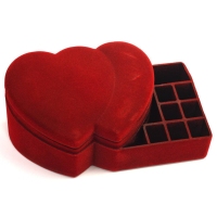 استند آرایشی مخمل قرمز