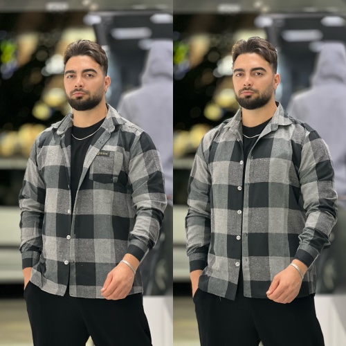 پیراهن پشمی Polo خاکستری